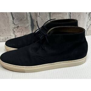 Banana Republic Mens Leather Chukka Shoes Boots Black Size 12M